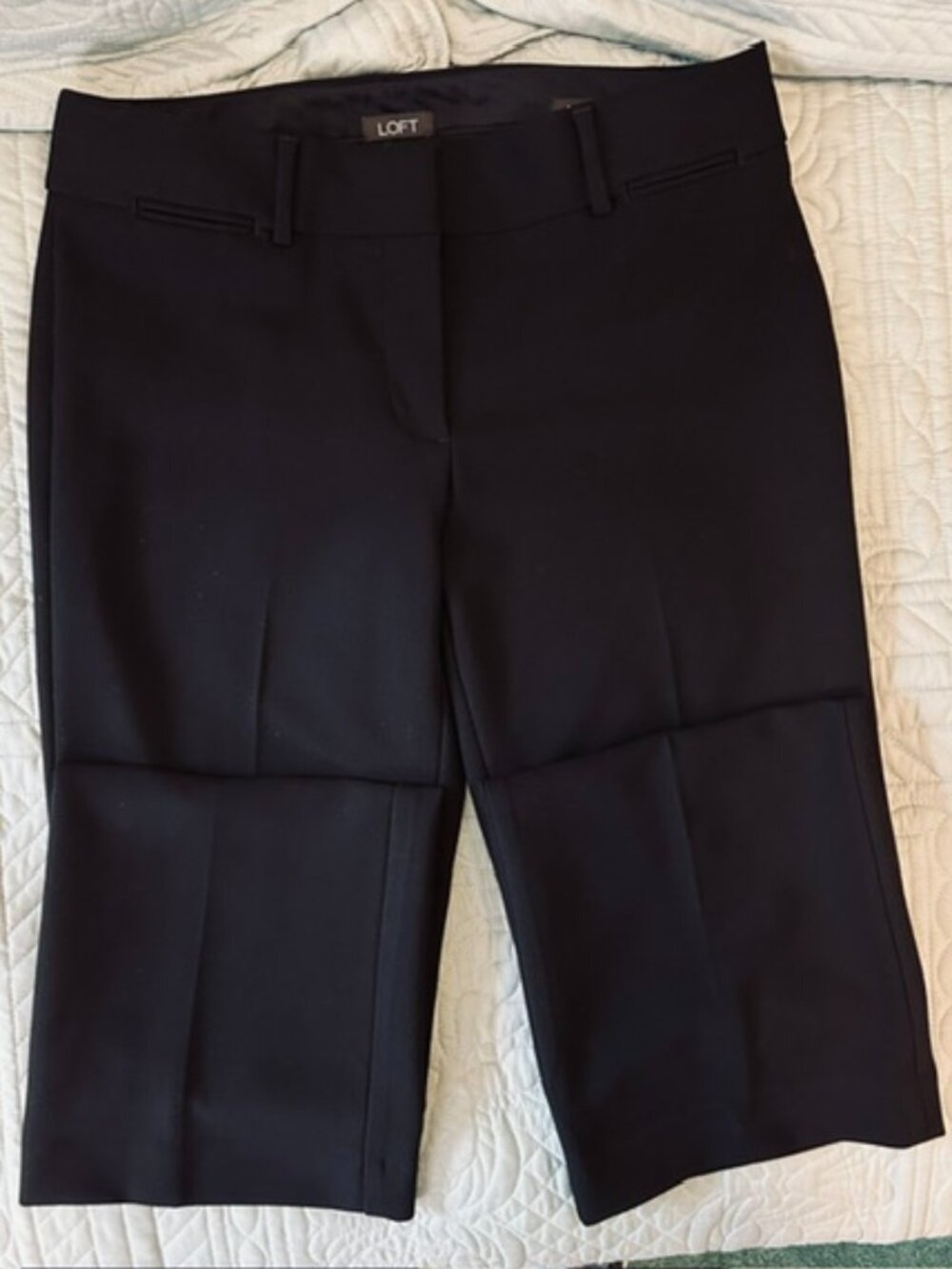LOFT EUC Black Marisa Straight Leg Dress Pants Size 4